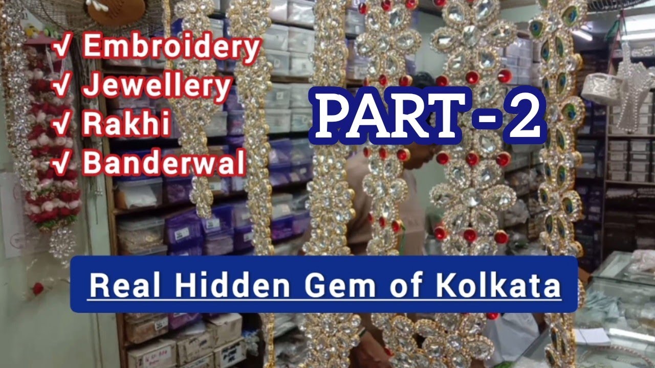 Rakhi, Beads, Embroidery, Banderwal, Jewellery raw material wholesaler of kolkata Barobazar