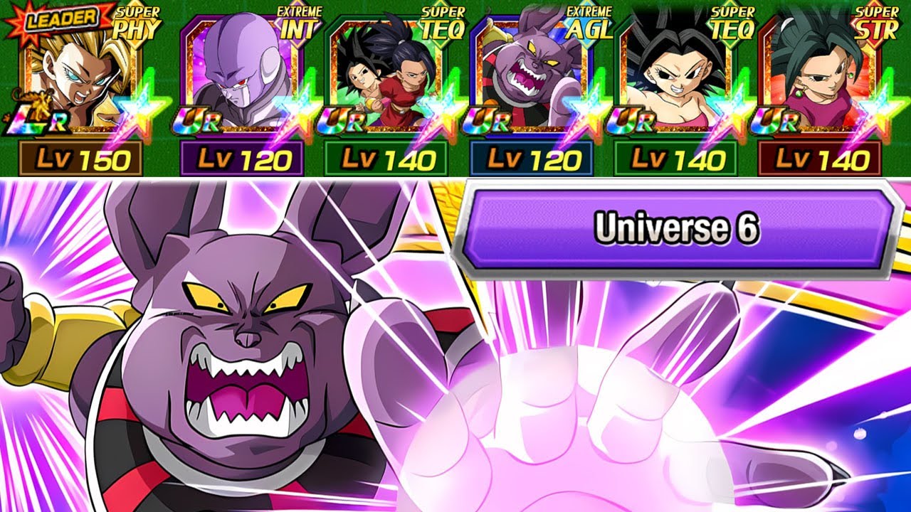 BUFFED UNIVERSE 6 TEAM WITH AGL CHAMPA! Dragon Ball Z Dokkan Battle
