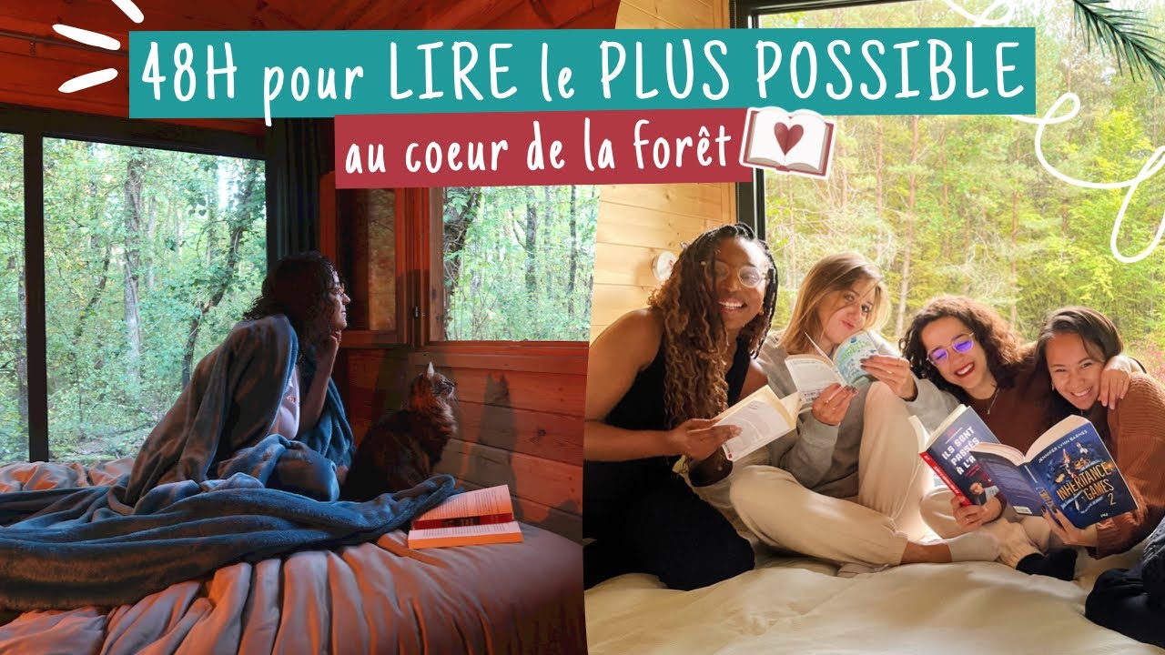 48h pour LIRE le + possible 📖 en pleine forêt 🌲🦌