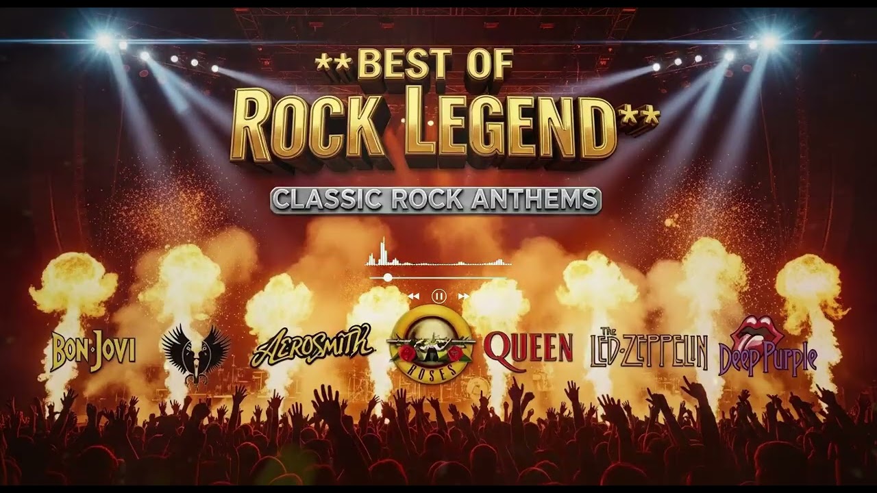 Rock Icons Playlist  Bon Jovi Aerosmith Guns N Roses Queen Led Zeppelin Rolling Stones  Deep Purple