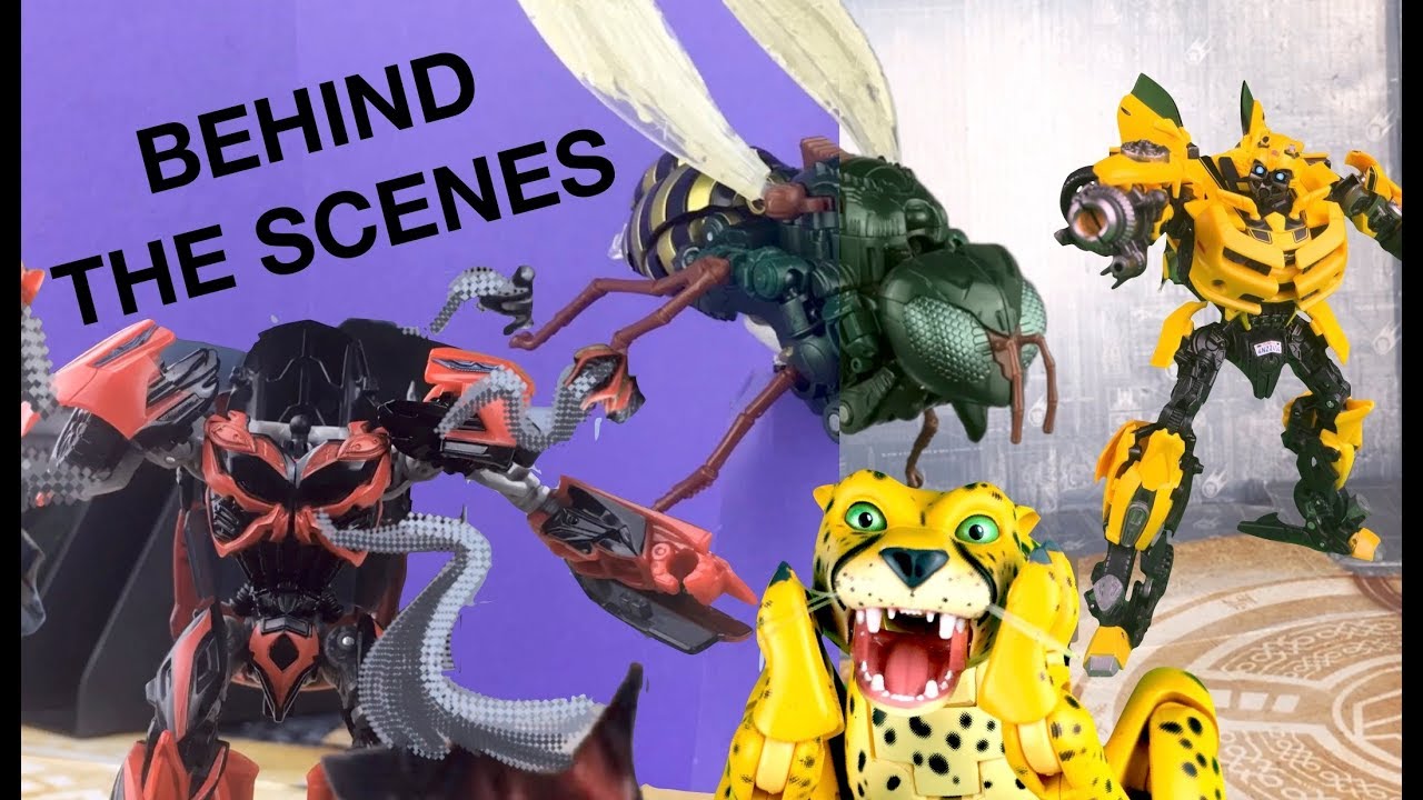 Behind the Scenes: Bumblebee VS Bumblebee VS Cheetor | Transformers Stop Motion Animation |