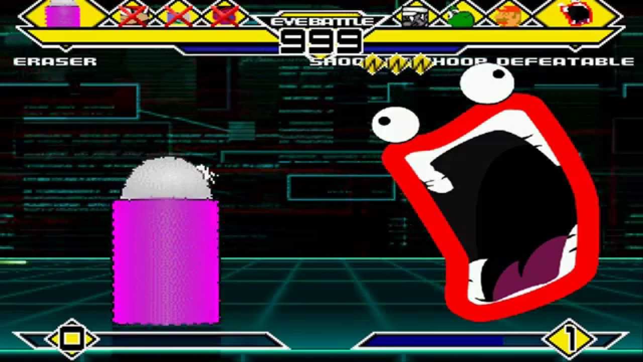 4 vs 4 Weird Characters Part 2 MUGEN Battle!!!