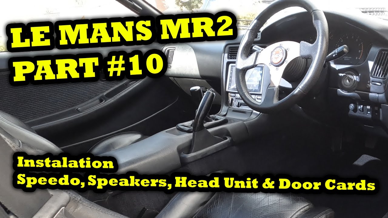 Toyota SW20 MR2 Turbo Speedo, Front Speakers, Touch Screen Head Unit & Door Cards Install PART #10