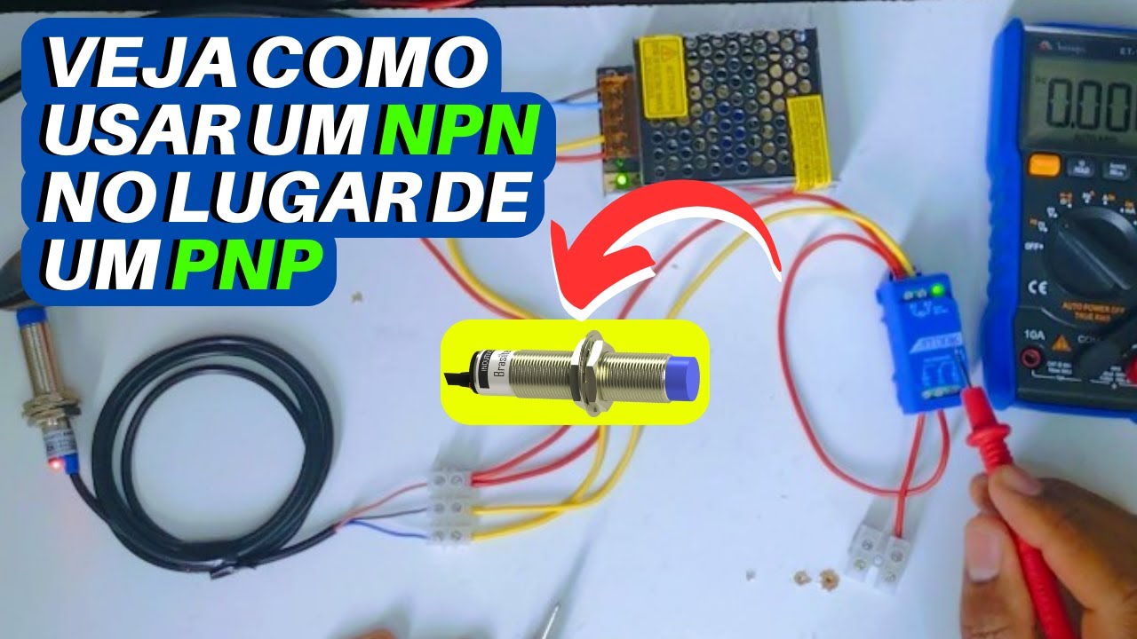 Como substituir um sensor PNP por outro NPN