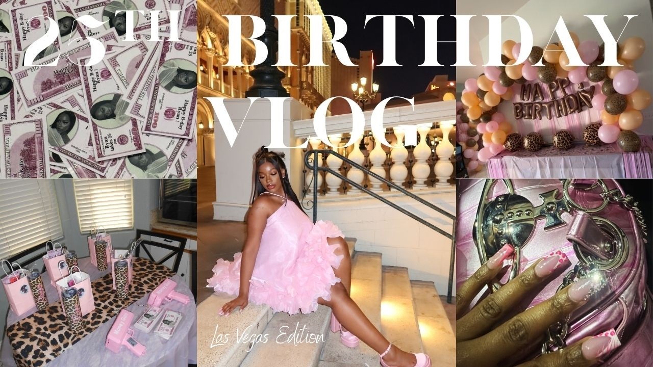 25th BIRTHDAY VLOG!!! 🩷 , LAS VEGAS EDITION!!! 🎰🎲🍒