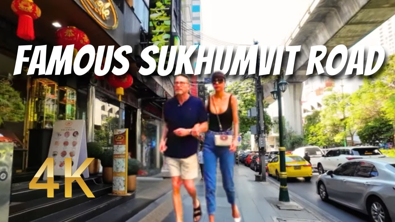Famous Sukhumvit Road BANGKOK Walking Tour | 4k HDR