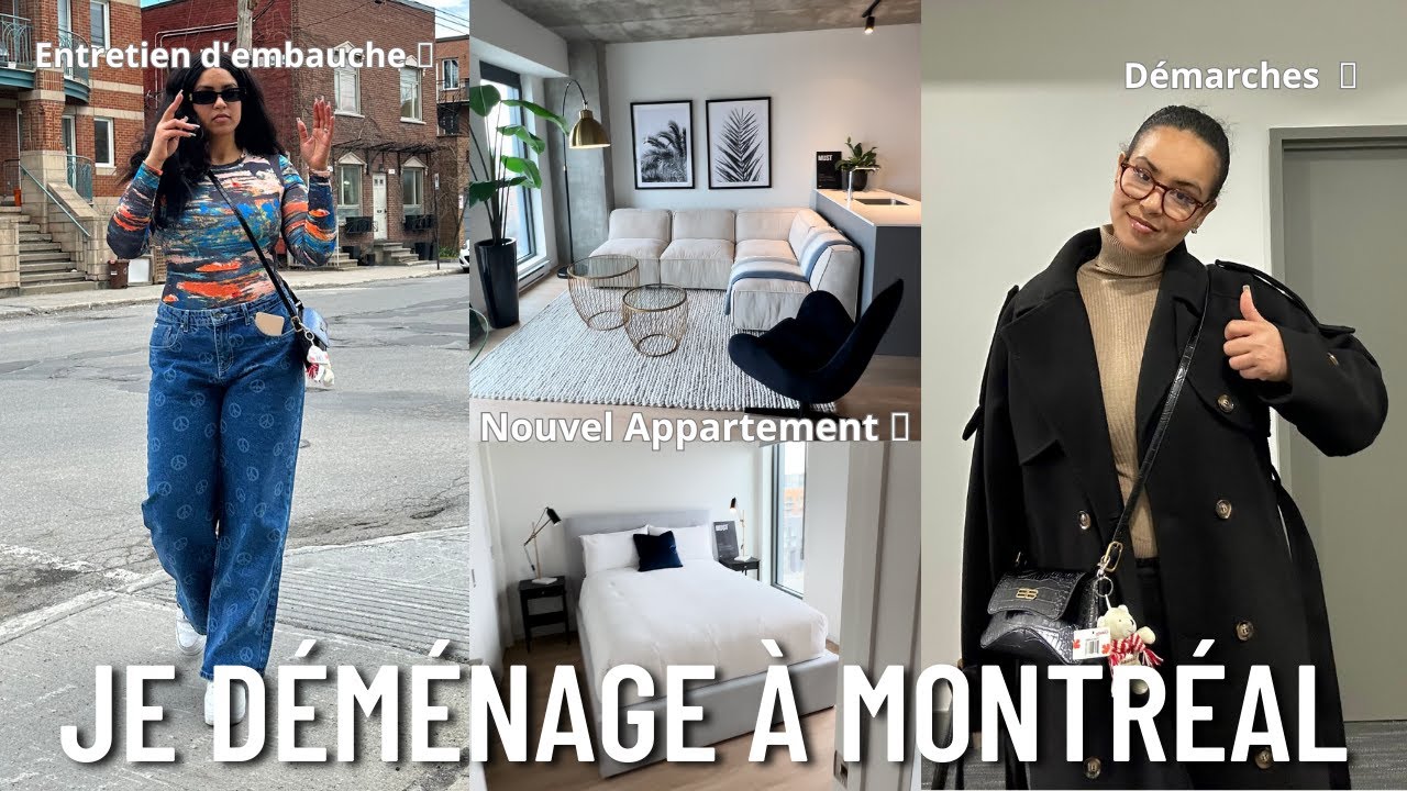 NEW APPARTEMENT + NEW JOB? En moins d'une semaine? ll MONTRÉAL VLOG 🇨🇦
