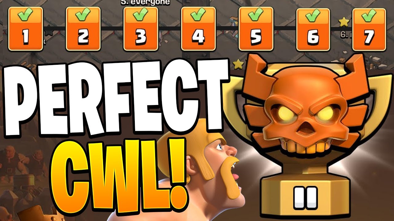 WE WON EVERY WAR DURING THE CWL! (Clash of Clans)