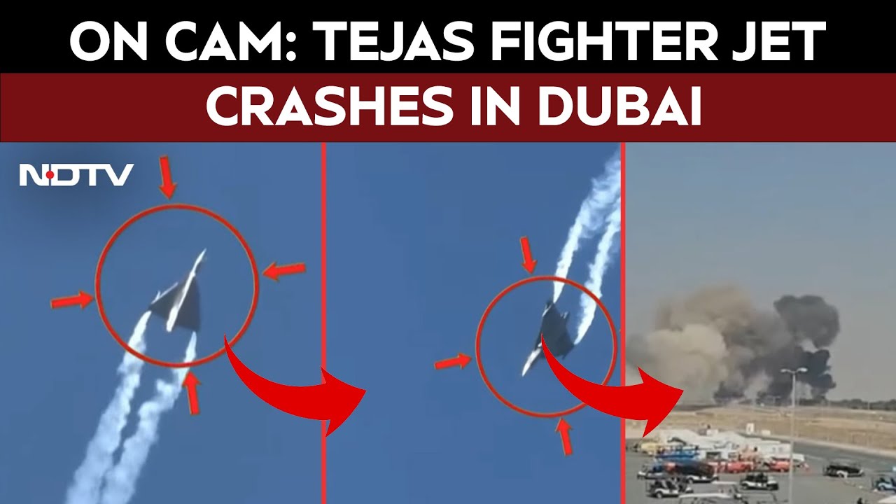 Tejas Fighter Jet Crash News | Tejas Fighter Crashes At Dubai Air Show, Explodes In Ball Of Flames