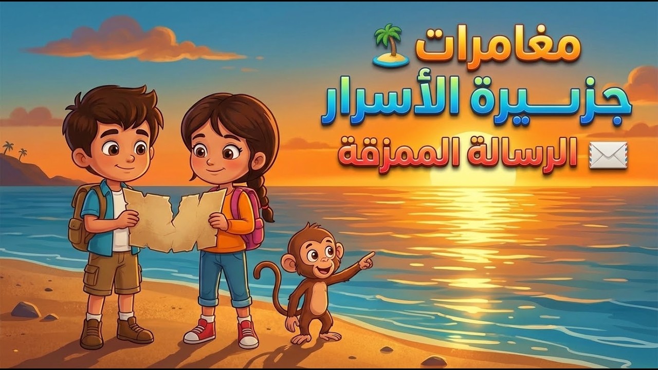 🏝️ مغامرات جزيرة الأسرار | الحلقة الثالثة – الرسالة الممزقة