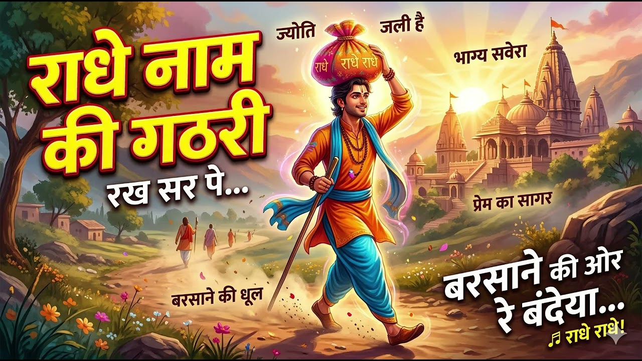 राधे नाम की गठरी रख सर पे,
