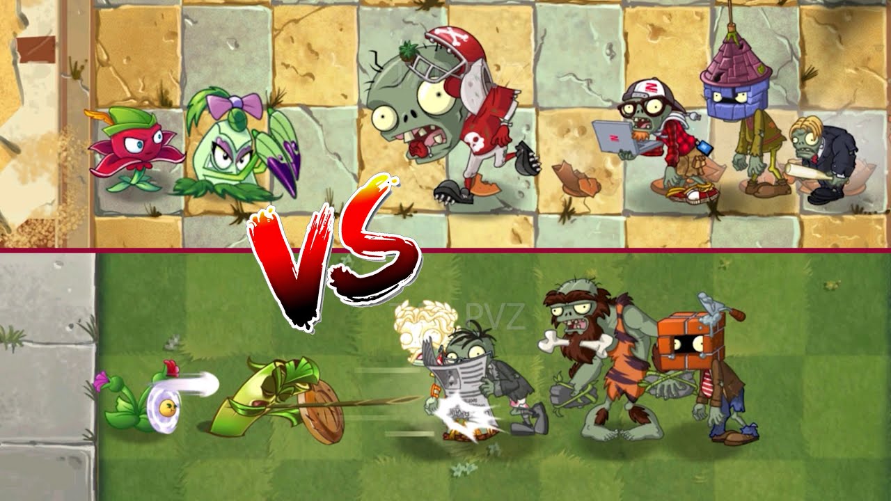 PvZ 2 - Plant Couple Team VS 4 Vase Breaker Zombies -  p36 - Who's the stronger ? #pvzgameplay