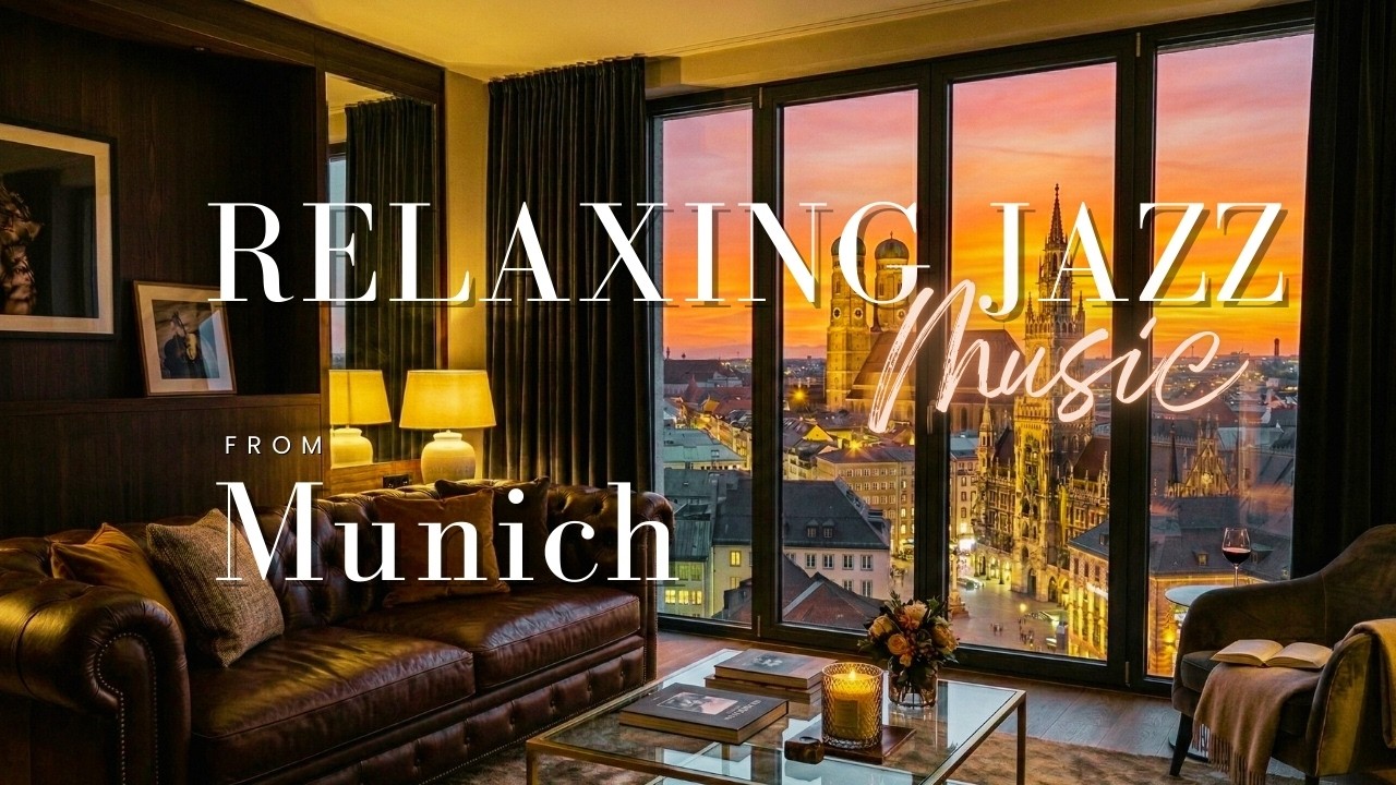 Munich Germany Ambience | Relaxing Jazz Music for Study, Work, and Focus
