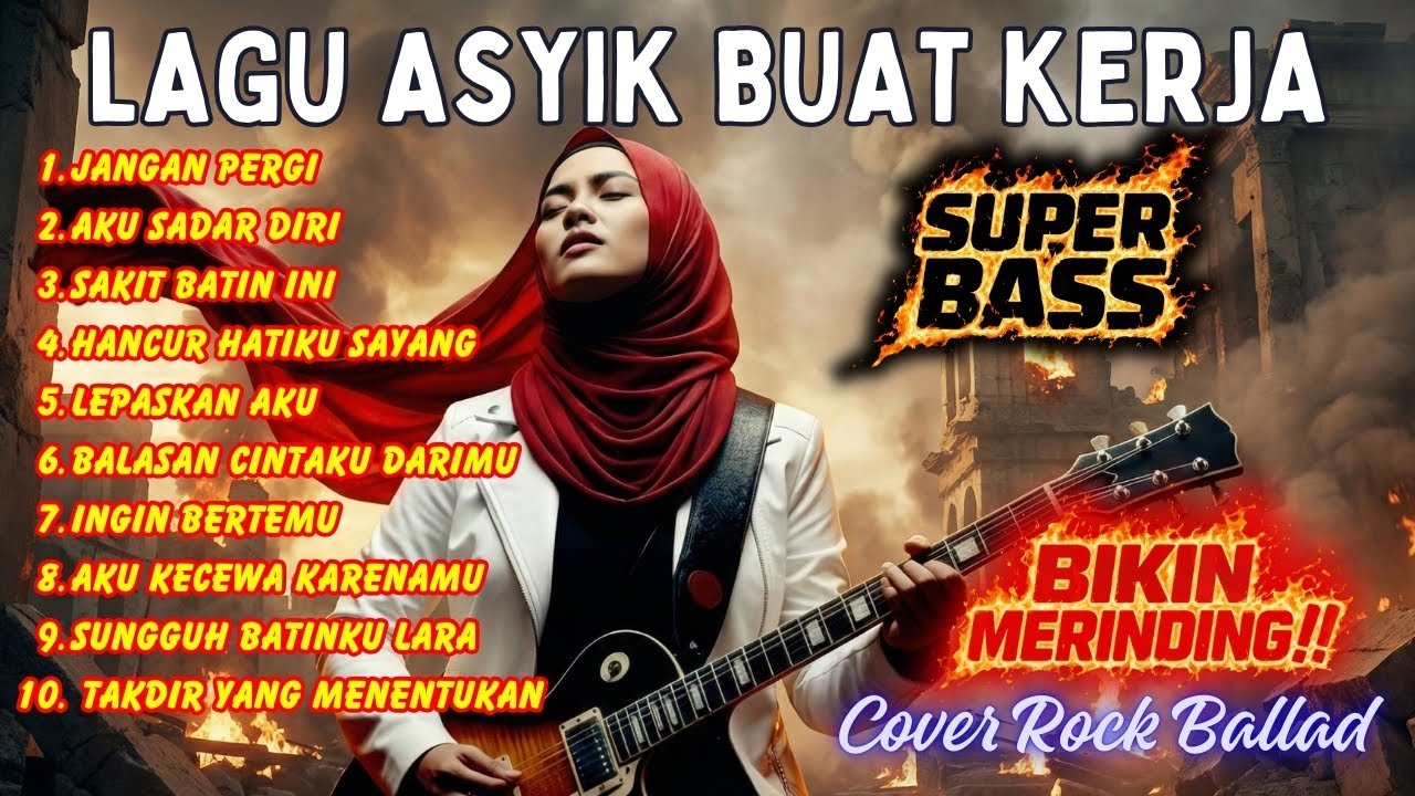 🛑 MUSIK COVER ROCK TERBAIK ‼️ | PAS BANGET BUAT YANG LAGI KERJA | SLOWROCK MALAYSIA POPULER 💥🎸