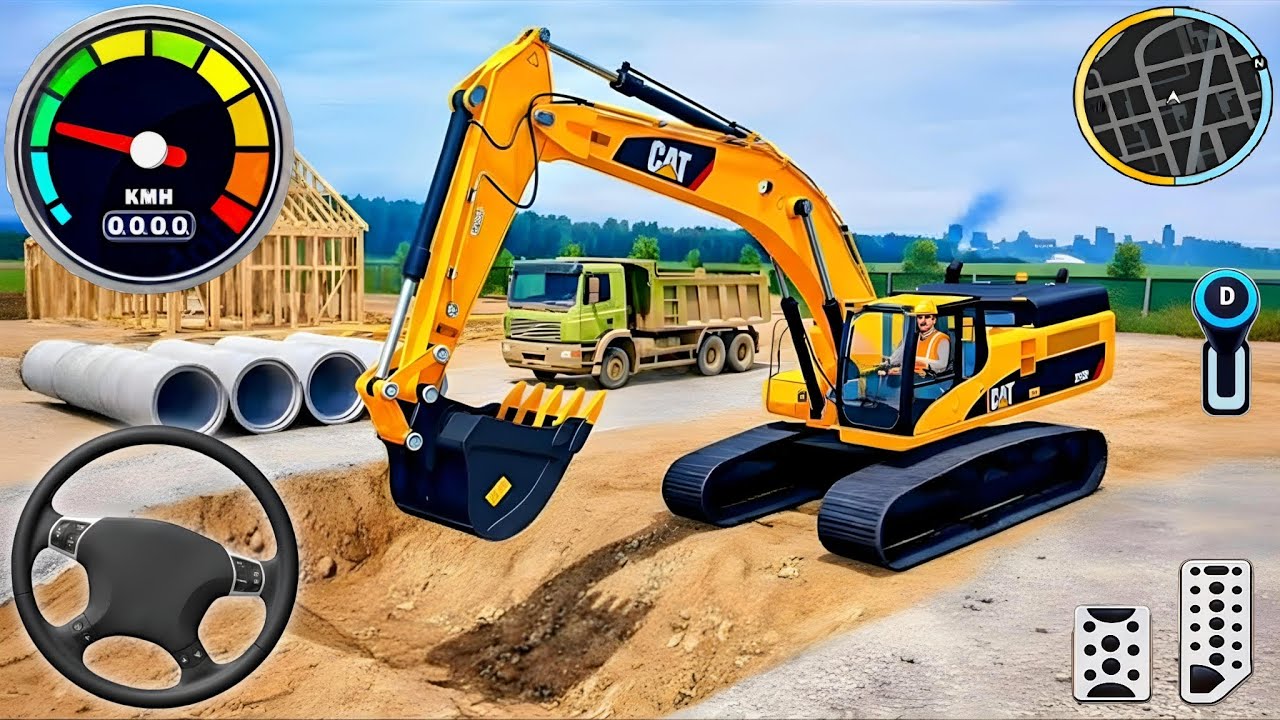 🚧 Mega City Road Construction 3D 👷 | Heavy Excavator & Truck Simulator – Android Gameplay