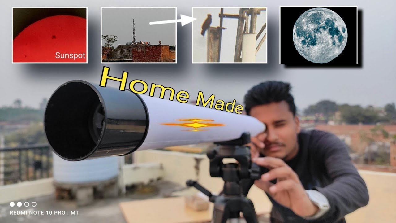 How To Make Telescope At Home Hindi 2023 | घर पर टेलीस्कोप कैसे बनाएं 🔭