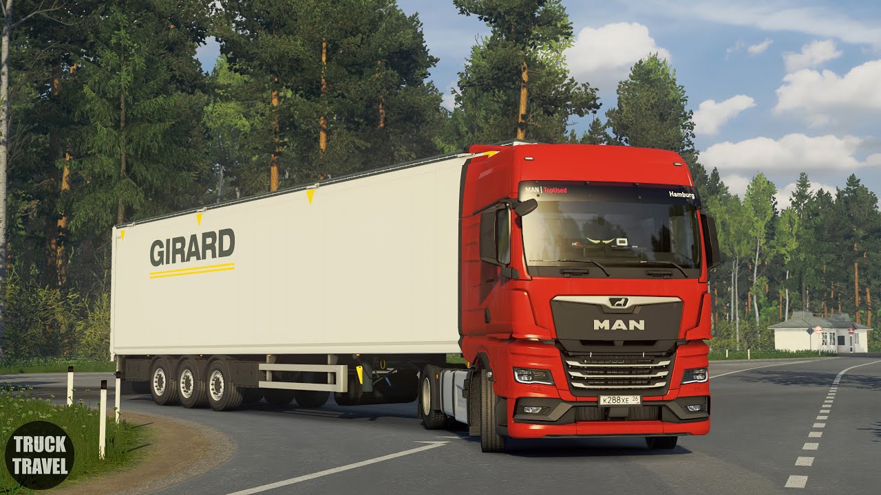 [ETS2 1.54] Realistic Driving MAN TG3 2020 | RusMap | PNG 1.15.1 + Reshade | POV Drive Gameplay 4K