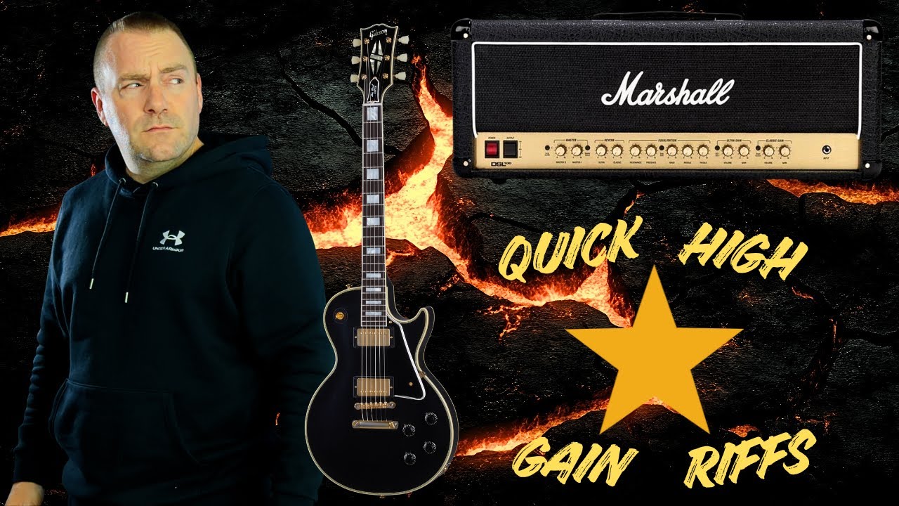 Marshall DSL 100HR | БЫСТРЫЕ РИФФЫ С ВЫСОКИМ УСИЛЕНИЕМ | Les Paul Custom
