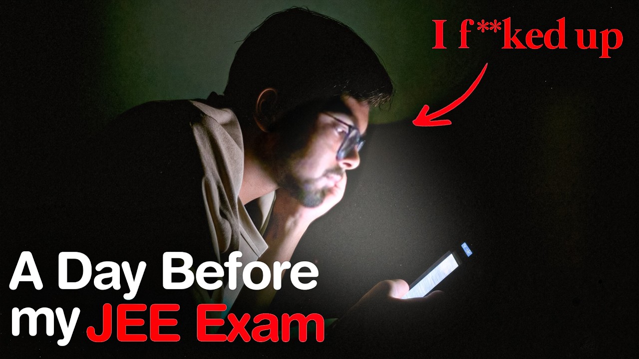 A *honest* day before my JEE exam | 98 percentile | JEE 2026