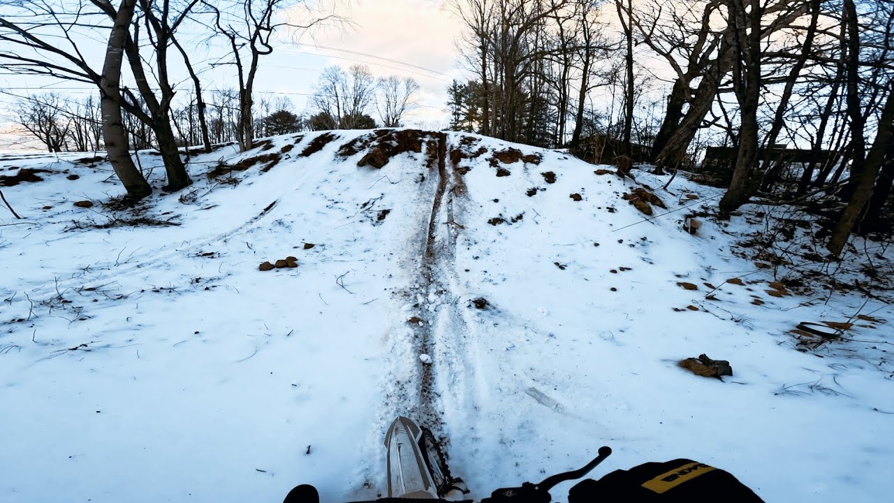 Ripping the Etm rtr and rtr light after the ice storm in N.C   #etmrtr #ebike #gopro 