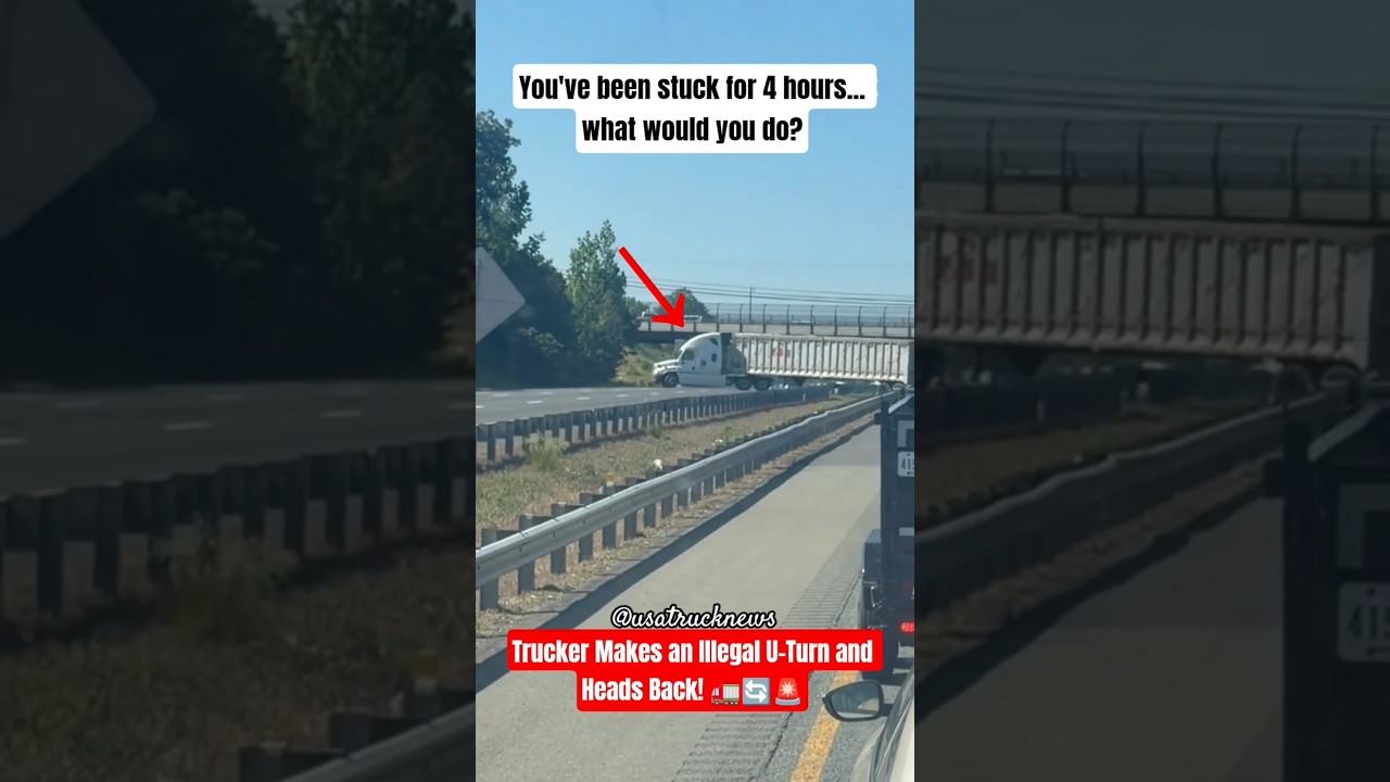 Traffic Jam Broke This Driver's Patience 🚛 #viral #shorts #fyp