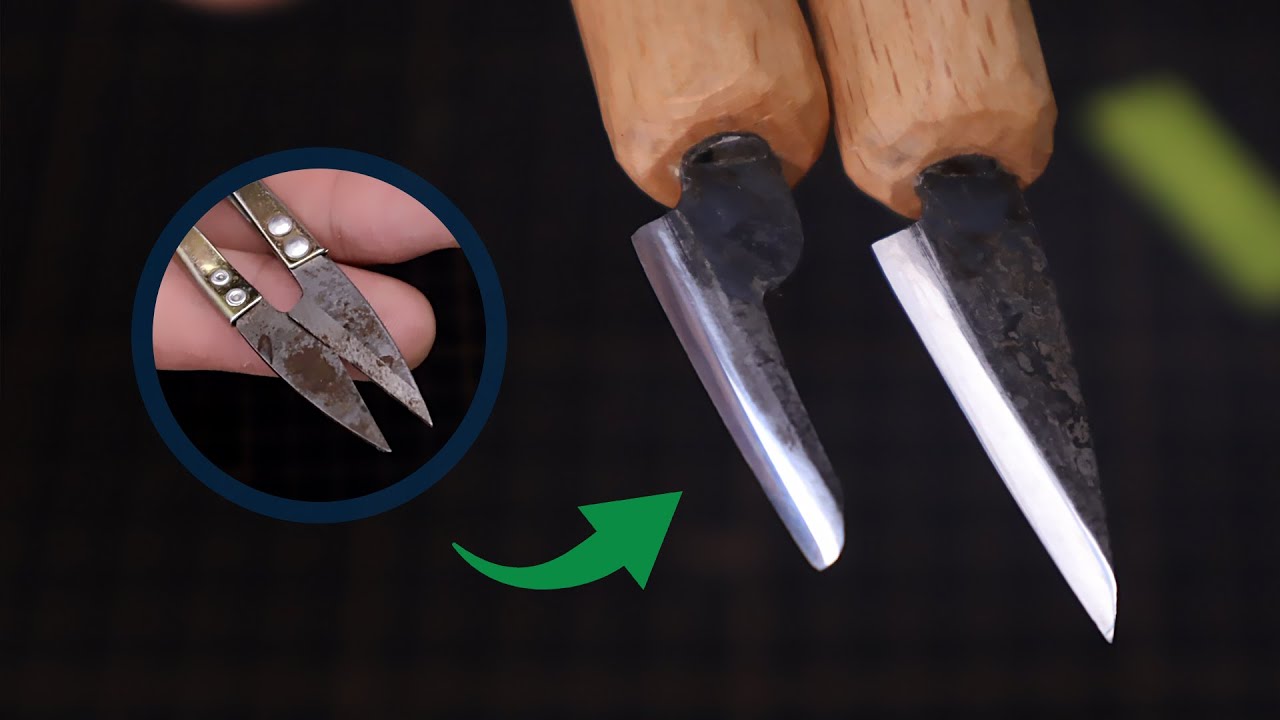 Making 2 Wood Carving knives is NOT EASY - Steel Hardening Techniques