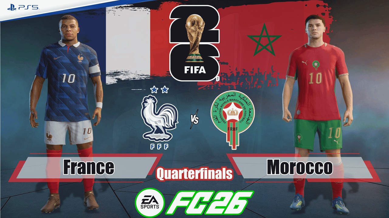 France vs. Morocco - FIFA World Cup 2026 | Full Match | FC 26 - PS5&trade;[4K]