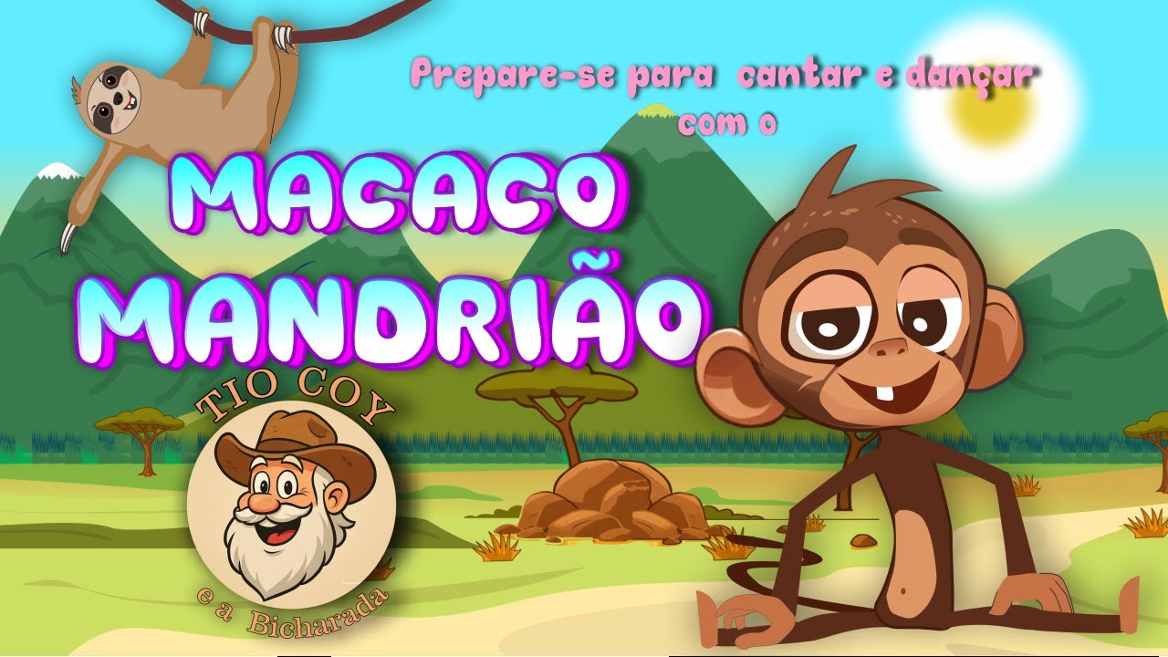 Macaco Mandrião - Tio Coy e a Bicharada ( Clipe Infantil Oficial )