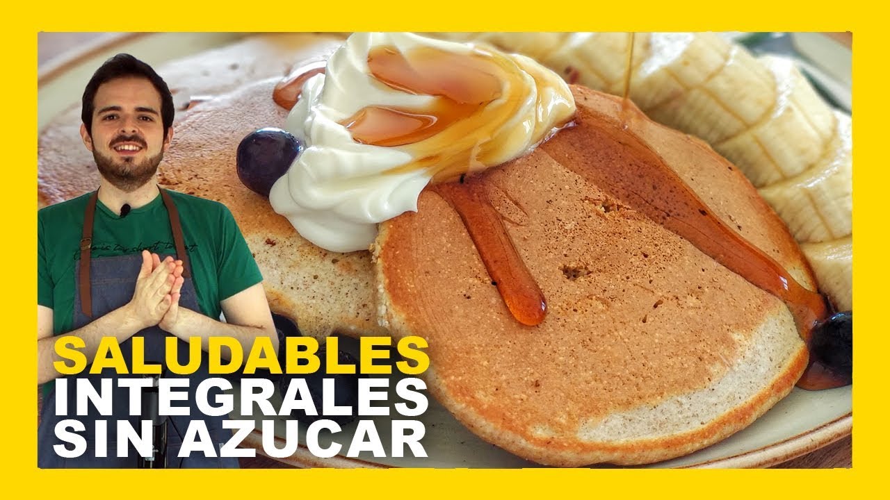 🔶COMO HACER PANCAKES SALUDABLES EN 5 MINUTOS (RECETA SIN HORNO)