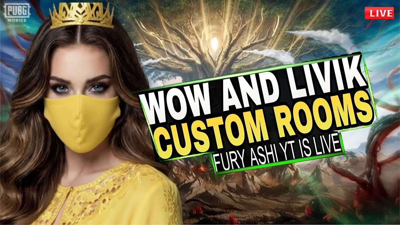 PUBG Mobile Live|500 CASH & 120 UC  Custom Rooms | Pubg Custom Rooms | FURY ASHI YT is Live 4.1 ❤️