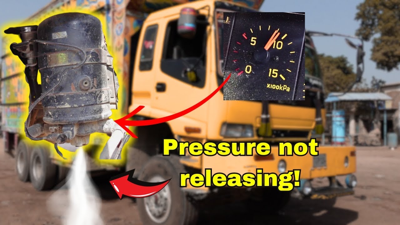 Truck air dry failed to release pressure causing the truck to get high pressure | Habib Mechanic