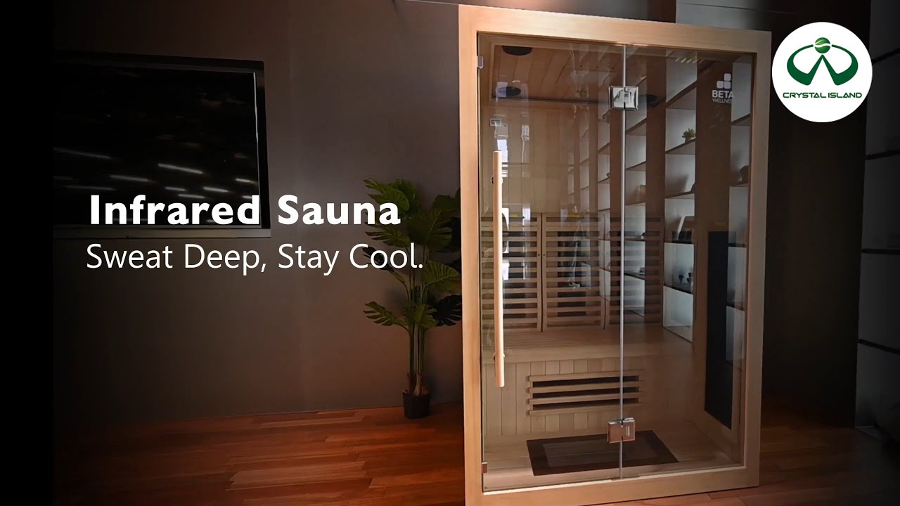 BETA Wellness Infrared Sauna &ndash; Sweat Deep, Stay Cool #InfraredSauna #crystalisland