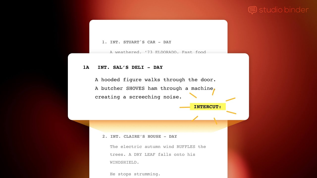 How to Intercut Scenes in a Script | How to Format a Screenplay