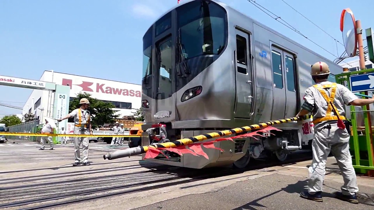 川重兵庫工場　コキ107系出場とクモハ224他走行テスト　2017.05.30