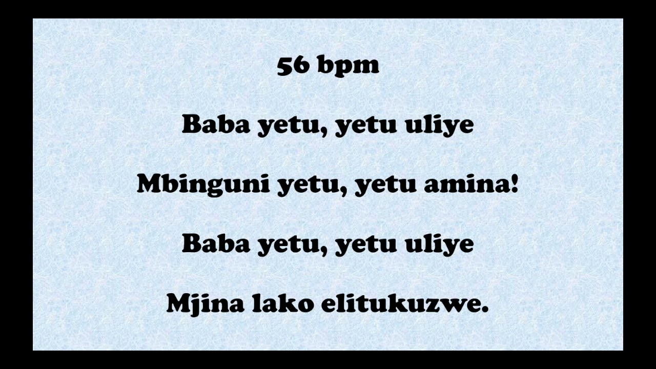 Baba Yetu, p4, 50 80