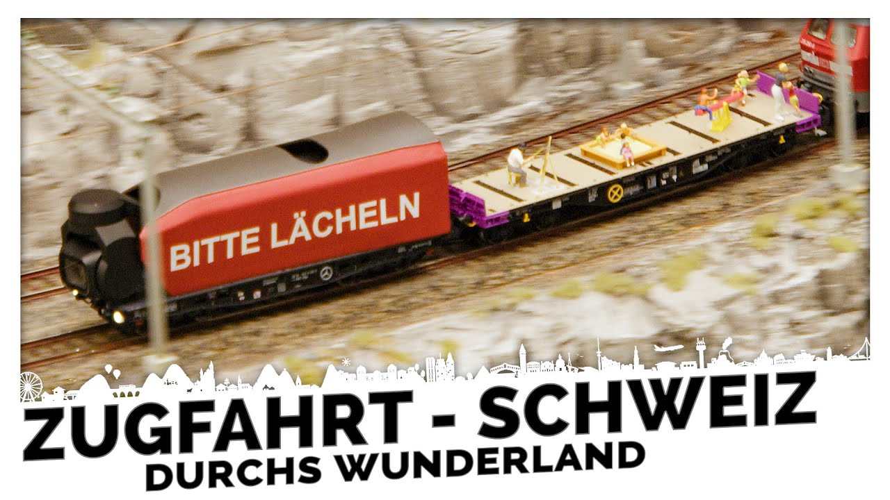 Spektakuläre KAMERA-ZUGFAHRT durch die atemberaubende SCHWEIZ Miniatur Wunderland