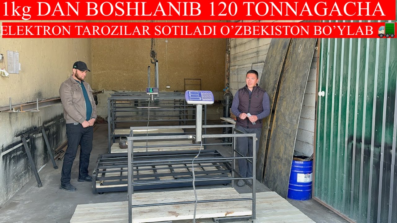 ELEKTRON TAROZI 1kg dan 120 TONNAGACHA SOTILADI O’ZBEKISTON BO’YLAB DASTAFKA BOR🚛BIRINCHI QO’L