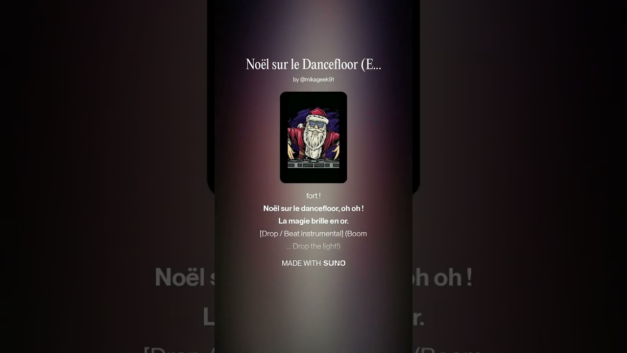Musique electro dancefloor Noel
