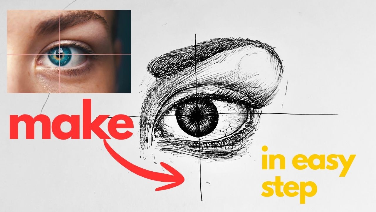 make eyes in easy step by step | Easy Eye Drawing Tutorial