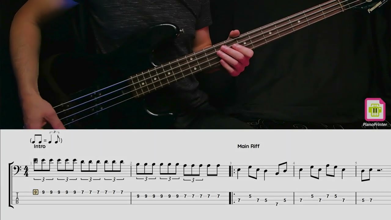 Deep Purple - Black Night Bass Cover | Tabs & Sheet Music