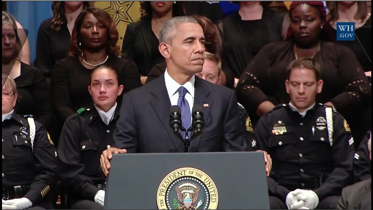 Obama At Dallas Police Memorial - Full Speech