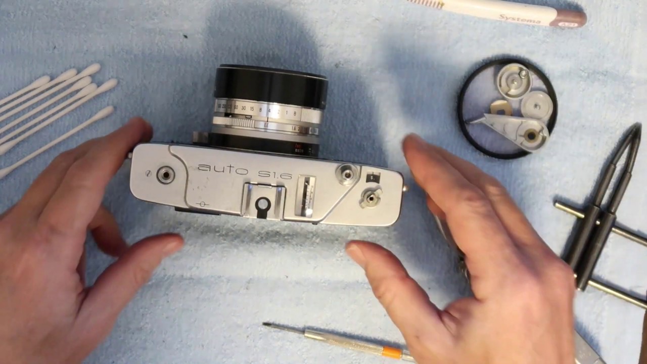 How to clean and adjust the Rangefinder in a Konica Auto rangefinder Camera