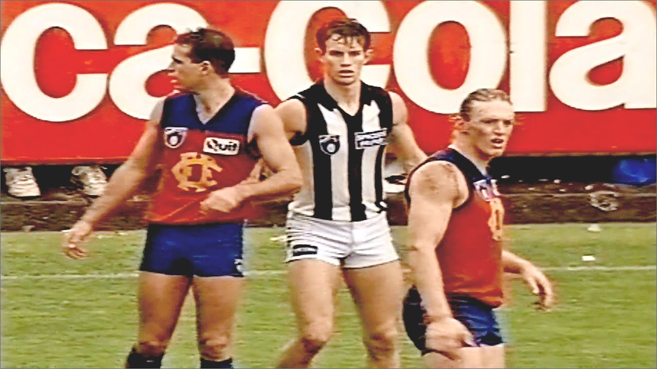Fitzroy Lions vs Collingwood Magpies - Round 9 - 1993 - Slog In A Bog