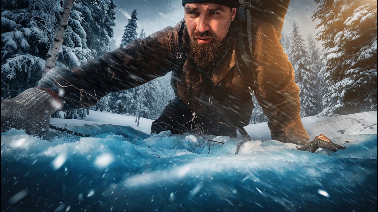 Alone With Nature: How to Survive and Not Freeze to Death in the Wild Forest in Winter.