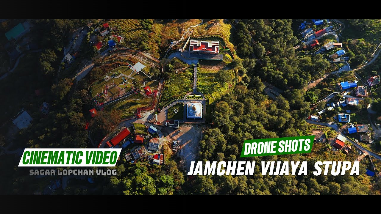I broked my Ankle | Jamchen Vijaya Stupa, Budhanilkantha | Cinematic Drone Sunset View