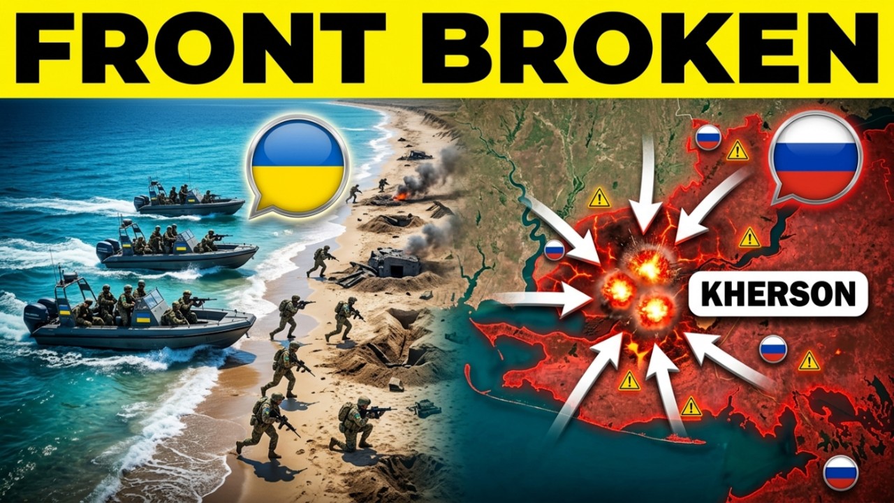 PUTIN'S RIVER DEFENSE LINE COLLAPSES AS UKRAINE GAINS CONTROL OF FOUR KEY ISLANDS