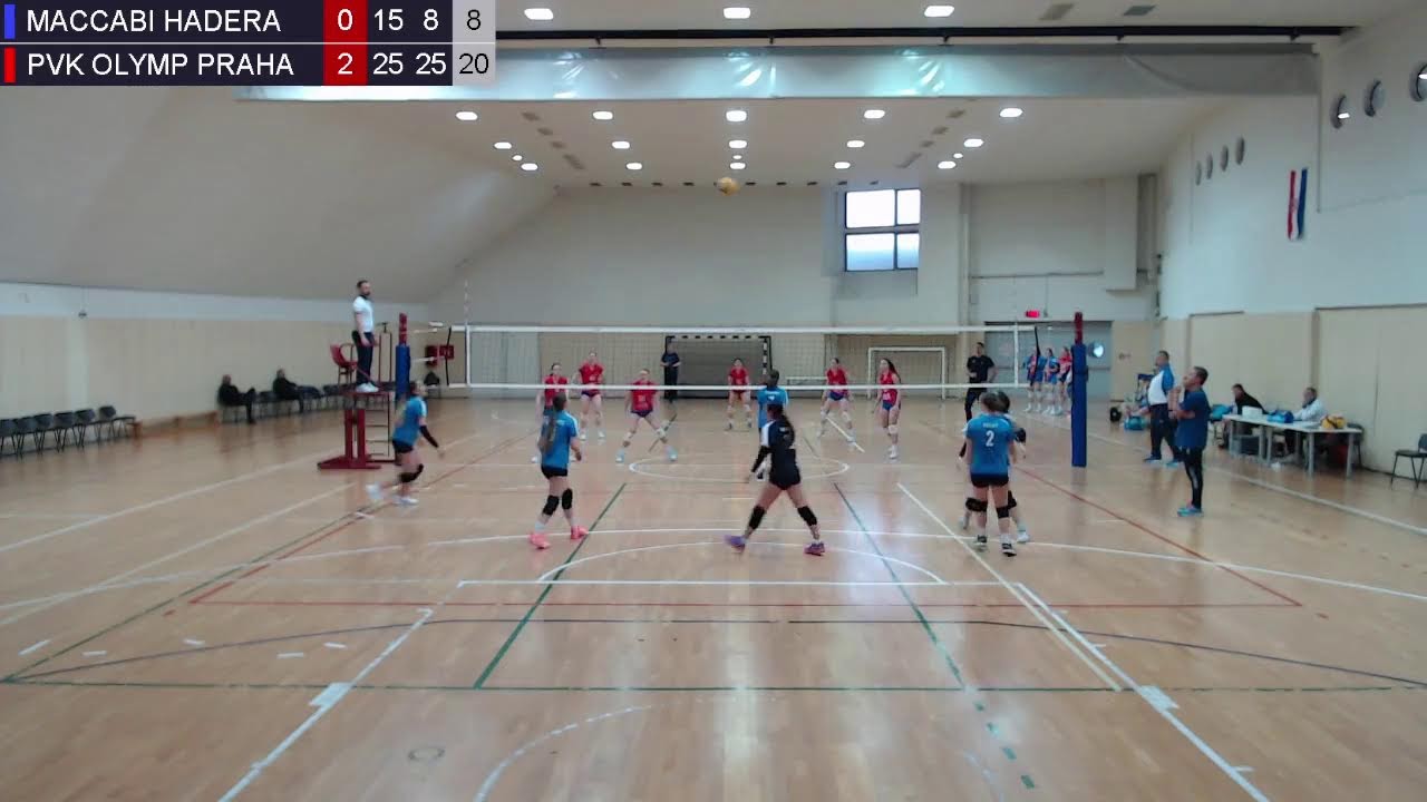 12.2.2026. MEVZA JUNIOR CLUB CHAMP., POOL D (W),  Maccabi Hadera (ISR) - PVK Olymp Praha (CZE)