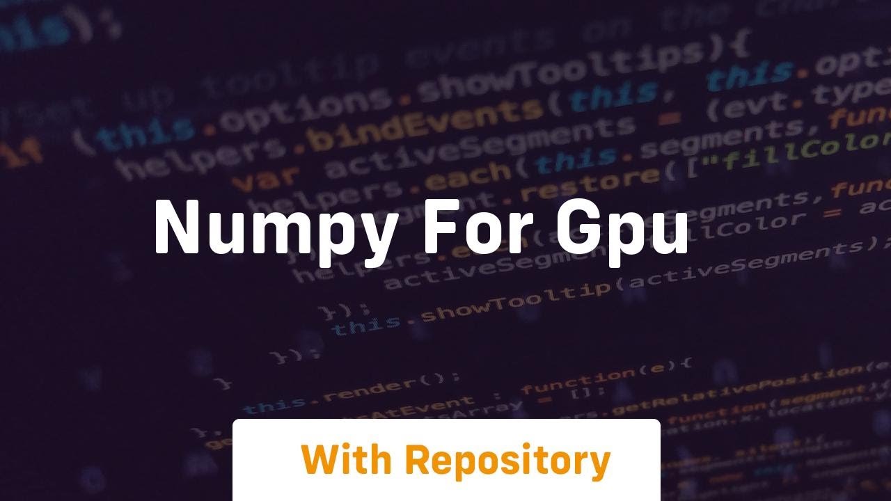 numpy for gpu
