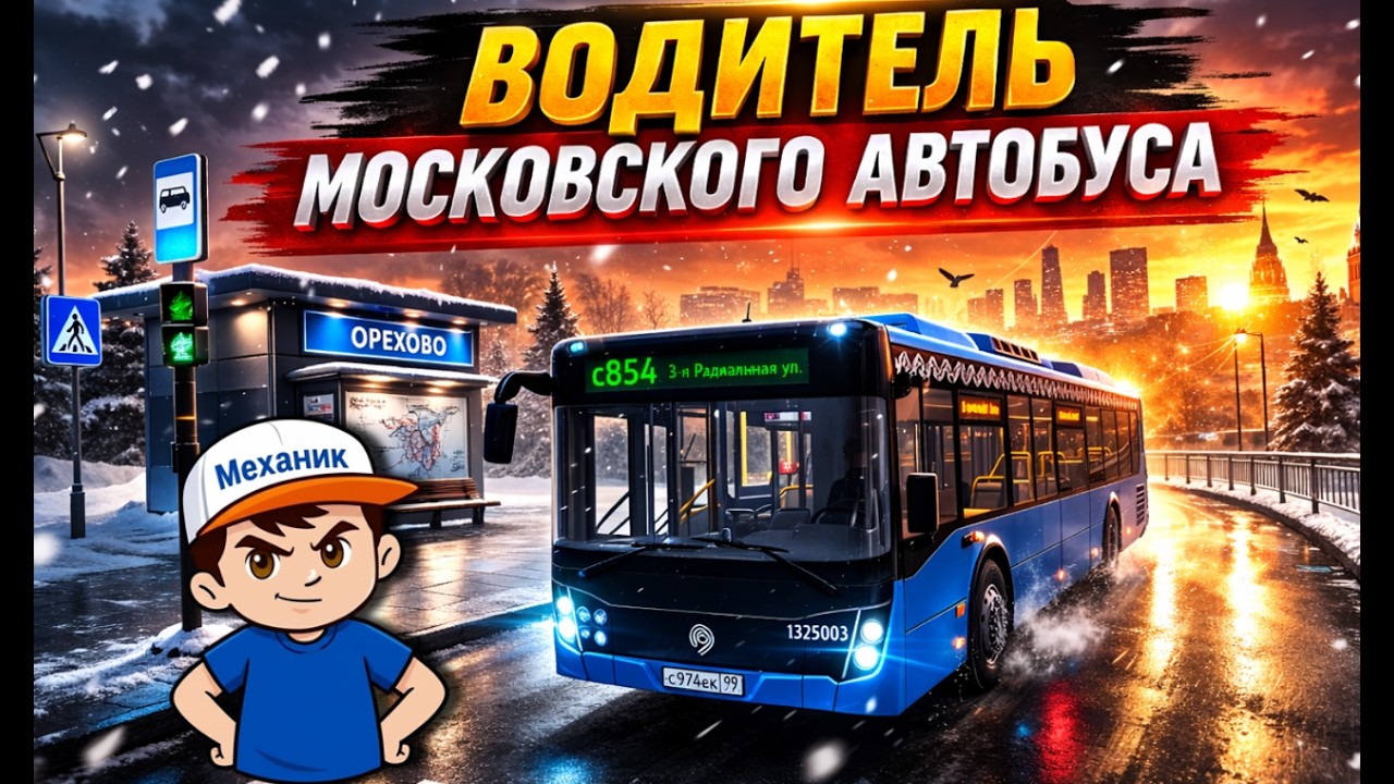 Я стал водителем АВТОБУСА | Водитель Московского Автобуса