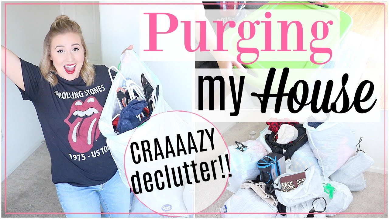 PURGING MY HOUSE| DECLUTTER WITH ME| ONE MONTH OF DECLUTTERING